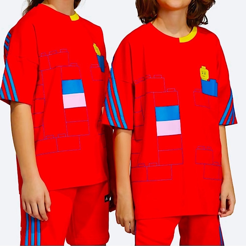 NWT ADIDAS X CLASSIC LEGO® SHORTS & TEE Set. Size M. UNISEX